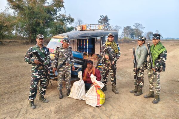 गांजा के साथ एक तस्कर गिरफ्तार