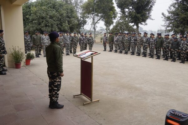 सशस्त्र सीमा बल नरकटियागंज में शहीद दिवस मनाया गया, बापू को दी गई श्रद्धांजलि